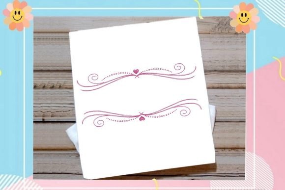 Elegant One-Line Heart Frame for Seasonal Designs
