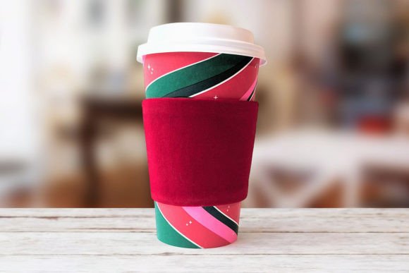 ITH Blank Coffee Cup Sleeve Cozy for Holiday Crafting