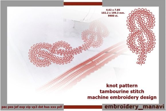 Knot Pattern in Tambourine Stitch Review