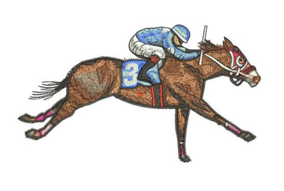Racing Horse Embroidery Design Review for Small Business Merch