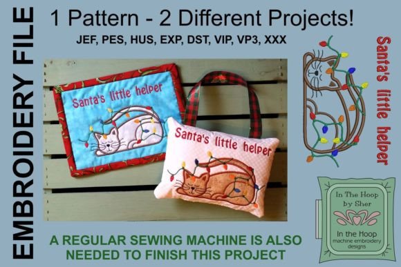 Santa s Little Helper Mug Rug