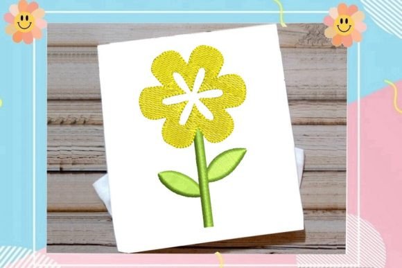 Yellow Flower Review for Seasonal Embroidery